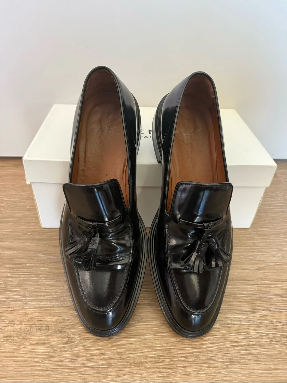 Givenchy patent loafers elegant